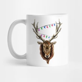 Festive Red Deer Stag Mug